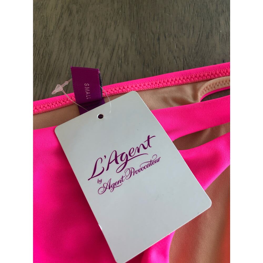 L'AGENT by Agent Provocateur Agata Pink Bikini Bottom - S 2 - Picture 5 of 5